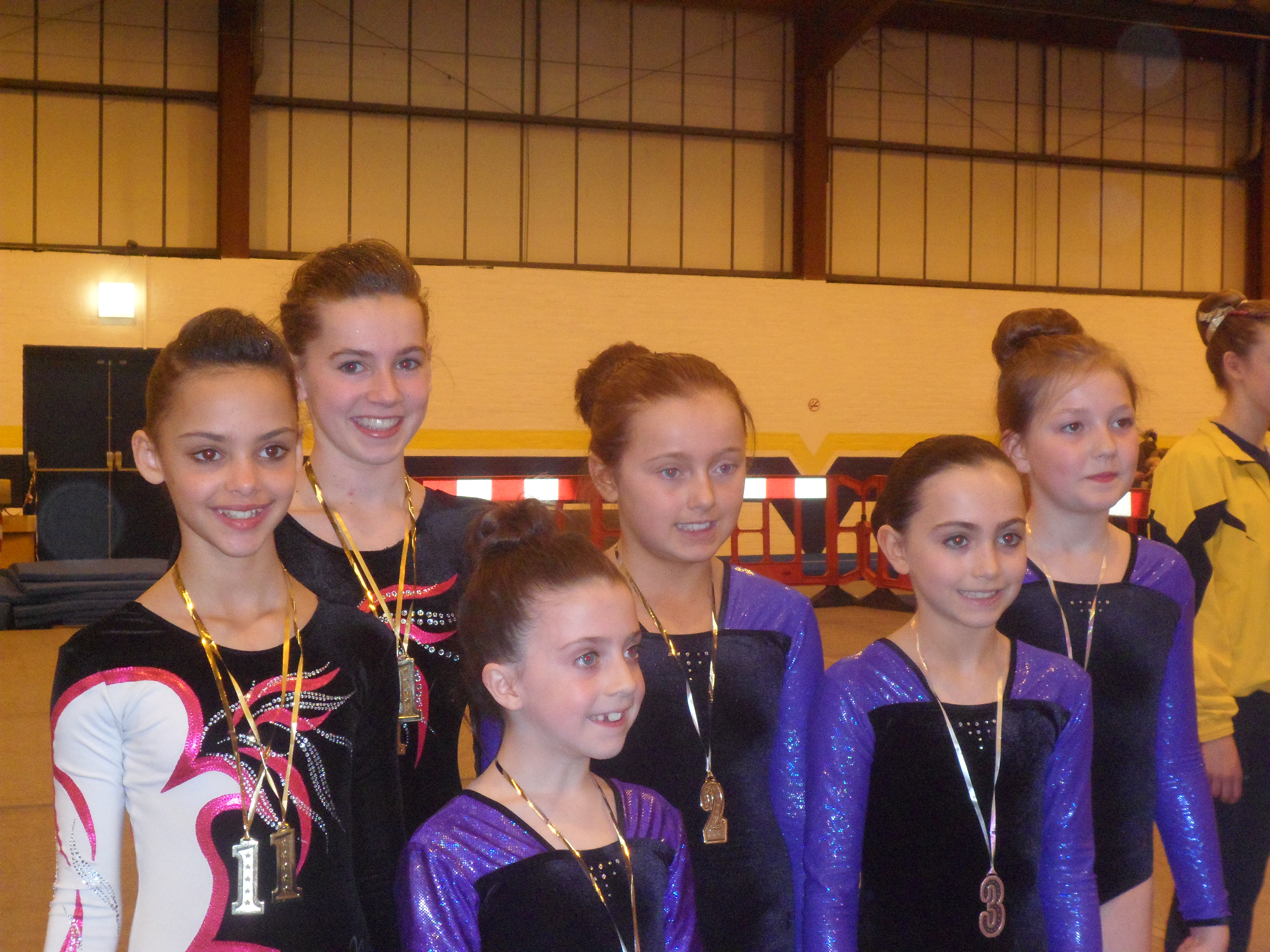 West of Scotland winners Holly & Sarah, Ellie & Amy, Jodie & Cara