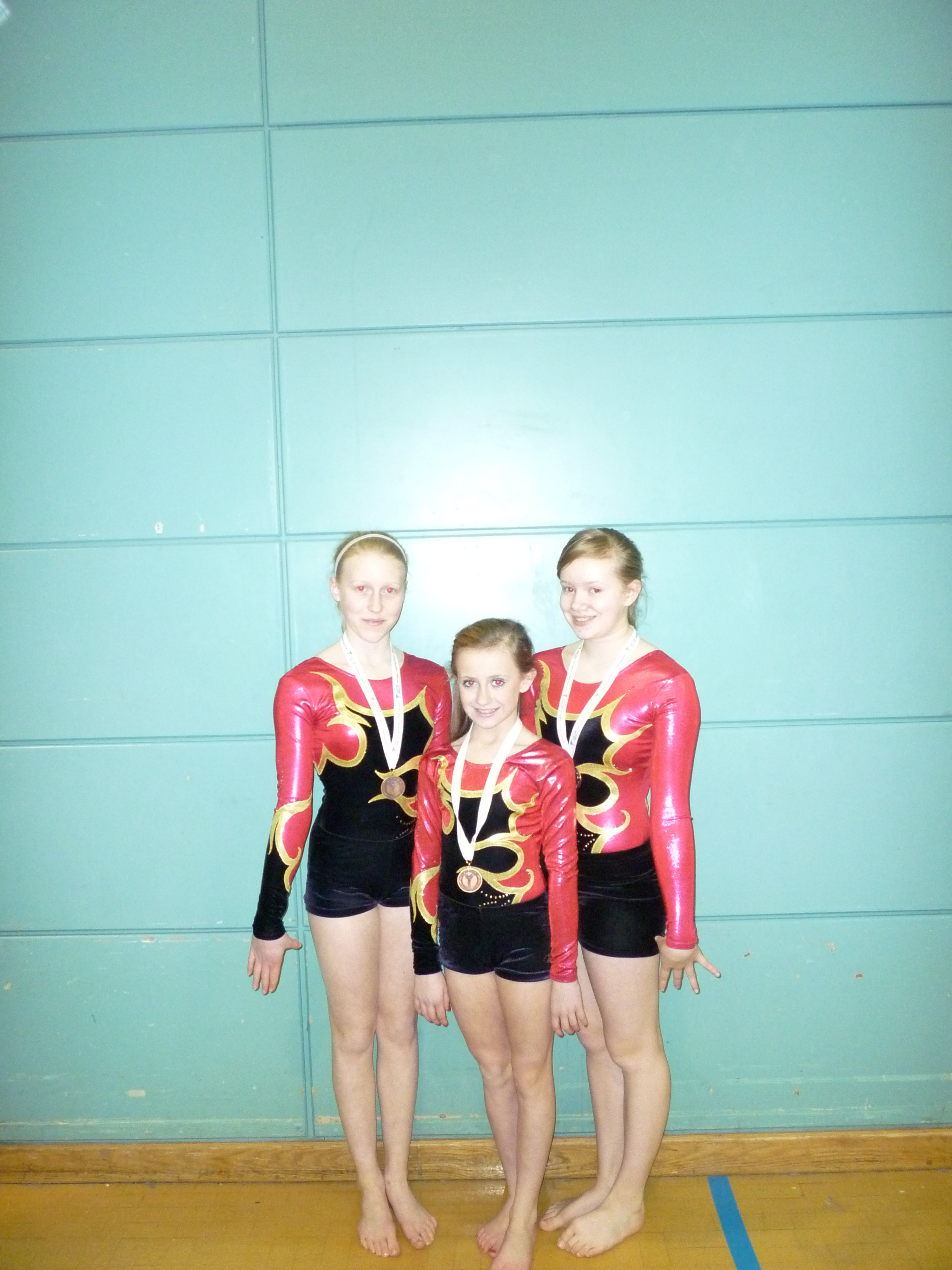 Fiona, Codie and Emma - Scottish bronze medallists 2012, G2 WG